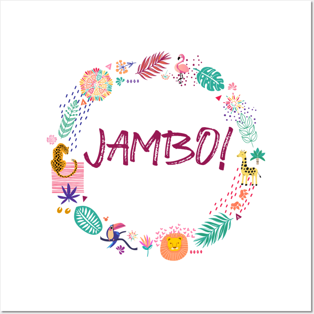 Jambo! (for light fabrics) Wall Art by 5571 designs